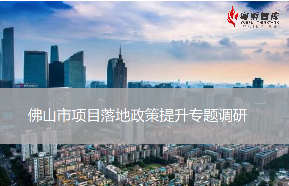 佛山市項目落地政策提升專題調研